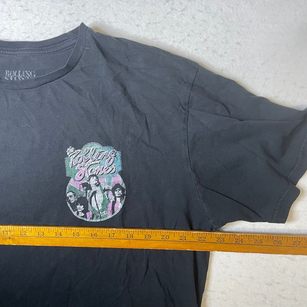 Rolling Stones Graphic T-Shirt Mens XL Black Short Sleeve Band Tee Rock Concert - Picture 4 of 5
